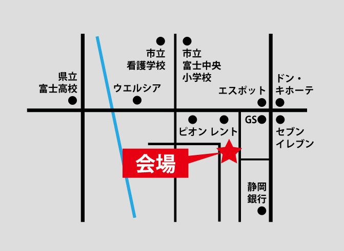 2月29日（土）・3月1日（日）富士市米之宮での見学会の地図に誤りがありました