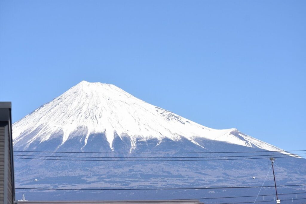 富士市から見る富士山