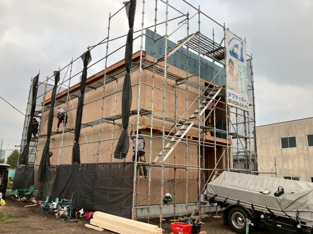 富士宮市弓沢町にモデルハウス建築中🏠